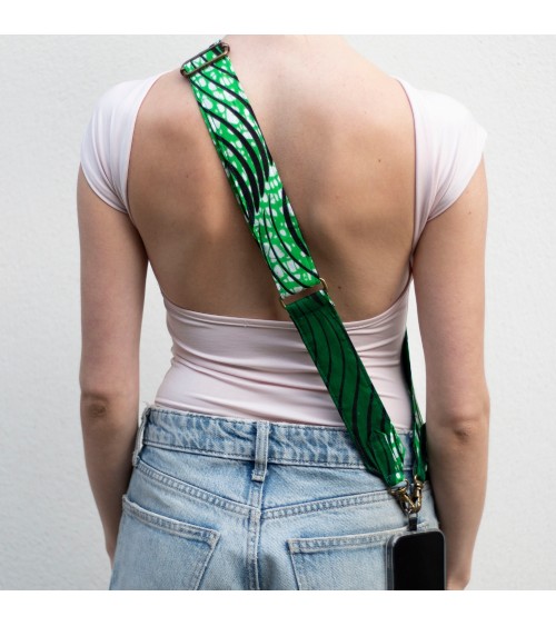 bandouliere verte porte de dos